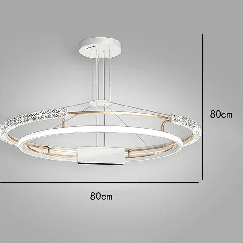 Lustre de Luxe Moderne à LED pour un Éclairage Intérieur Élégant | Marco Lucetti Ae taille / Blanc froid