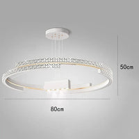 Lustre de Luxe Moderne à LED pour un Éclairage Intérieur Élégant | Marco Lucetti Taille B / Blanc chaud