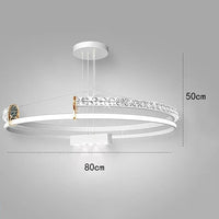 Lustre de Luxe Moderne à LED pour un Éclairage Intérieur Élégant | Marco Lucetti Taille D / Blanc chaud