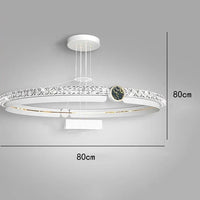 Lustre de Luxe Moderne à LED pour un Éclairage Intérieur Élégant | Marco Lucetti Taille E / Blanc froid