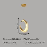 Lustre de luxe moderne à tête unique | Marco Lucetti Style A 1 tête D20cm / 3 couleurs sans télécommande