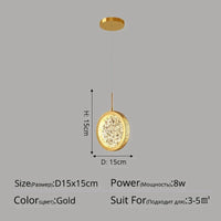 Lustre de luxe moderne à tête unique | Marco Lucetti Style C 1 tête D15cm / Blanc chaud, pas de télécommande