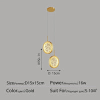 Lustre de luxe moderne à tête unique | Marco Lucetti Style C 2 têtes 16W / Blanc chaud, pas de télécommande