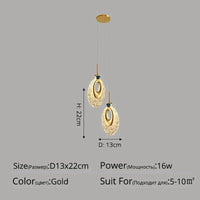 Lustre de luxe moderne à tête unique | Marco Lucetti Style E 2 têtes 16W / Blanc chaud, pas de télécommande