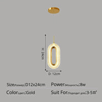 Lustre de luxe moderne à tête unique | Marco Lucetti Style F 1 tête D12cm / Blanc chaud, pas de télécommande