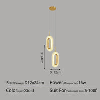 Lustre de luxe moderne à tête unique | Marco Lucetti Style F 2 têtes 16W / Blanc chaud, pas de télécommande