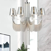 Lustre de luxe moderne avec éclairage intégré pour mariages glamours | Marco Lucetti