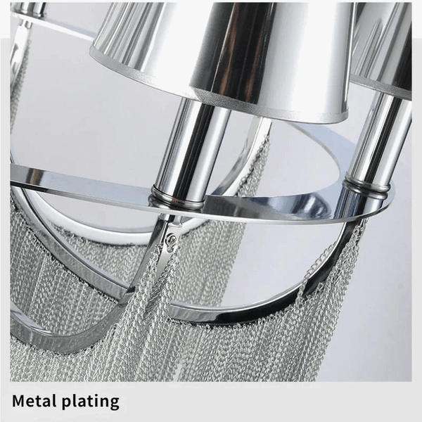 Lustre de luxe moderne avec éclairage intégré pour mariages glamours | Marco Lucetti