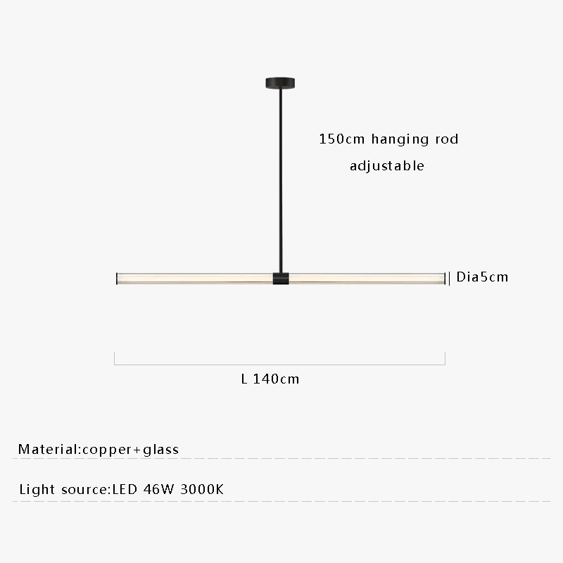 Lustre de Luxe Moderne en Verre de Cuivre Suspendu - Élégance Éclatante