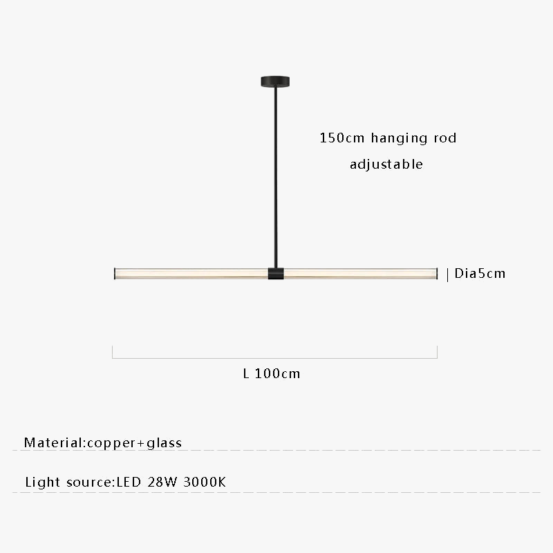 Lustre de Luxe Moderne en Verre de Cuivre Suspendu - Élégance Éclatante