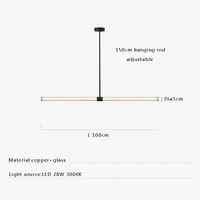 Lustre de Luxe Moderne en Verre de Cuivre Suspendu - Élégance Éclatante