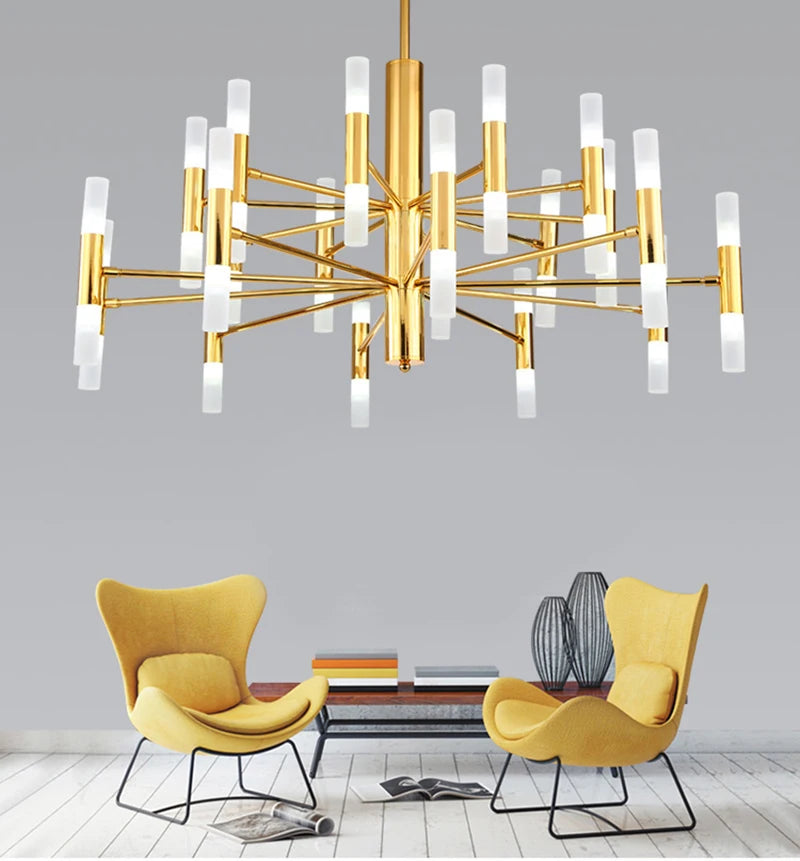 Lustre de luxe suspendu : design moderne et artistique