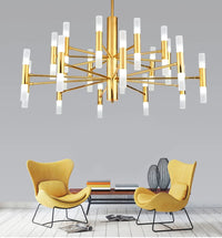 Lustre de luxe suspendu : design moderne et artistique