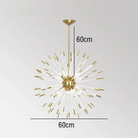 Lustre de Luxe Nouveau : Design Cristal Pissenlit LED Suspendu | Marco Lucetti Diamètre60cm / Intensité variable / Lumière froide 6000K