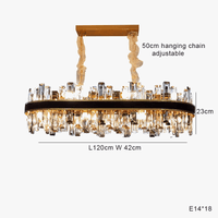 Lustre de Luxe Vintage Design 2024 - LED Cuir Cristal Élégant | Marco Lucetti