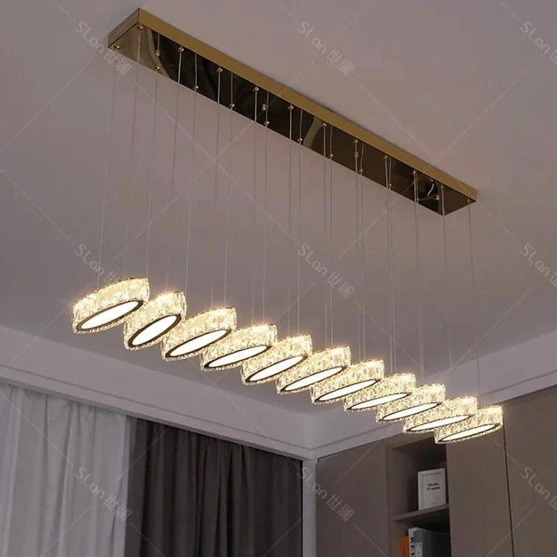 Lustre de maison moderne: Éclairage de plafond LED en cristal | Marco Lucetti