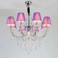 Lustre de Pays en Cristal et Fer Forgé | Marco Lucetti Lumière claire 8 1 Tête 1