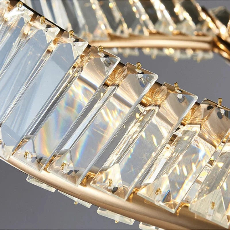 Lustre de plafond en cristal LED nordique de luxe pour salon et salle à manger | Marco Lucetti