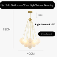 Lustre de plafond en verre nordique pour salle à manger et restaurant. | Marco Lucetti