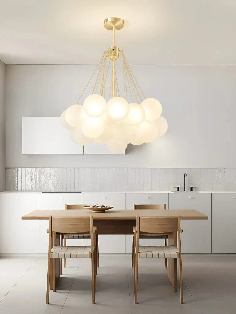 Lustre de plafond en verre nordique pour salle à manger et restaurant. | Marco Lucetti