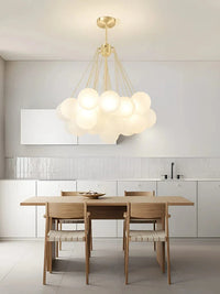 Lustre de plafond en verre nordique pour salle à manger et restaurant. | Marco Lucetti