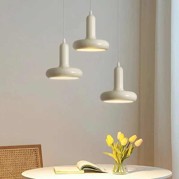 Lustre de Plafond Nordique Bauhaus Rétro Blanc - Design Médiéval - Salle À Manger - Chambre Chevet | Marco Lucetti