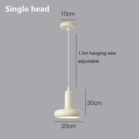 Lustre de Plafond Nordique Bauhaus Rétro Blanc - Design Médiéval - Salle À Manger - Chambre Chevet | Marco Lucetti Tête unique / Blanc froid