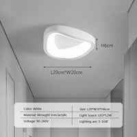 Lustre de plafond nordique LED - Éclairage intérieur design | Marco Lucetti Blanc A / Blanc chaud