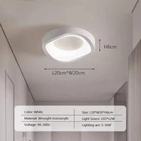 Lustre de plafond nordique LED - Éclairage intérieur design | Marco Lucetti Blanc D / Blanc chaud