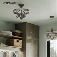 Lustre de plafond semi-encastré élégant | Marco Lucetti D38H30CM