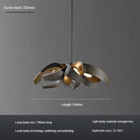 Lustre de Restaurant Créatif Américain Éclatant | Marco Lucetti A-D73cm-Noir