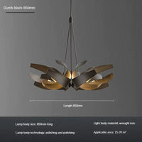 Lustre de Restaurant Créatif Américain Éclatant | Marco Lucetti B-D85cm-Noir