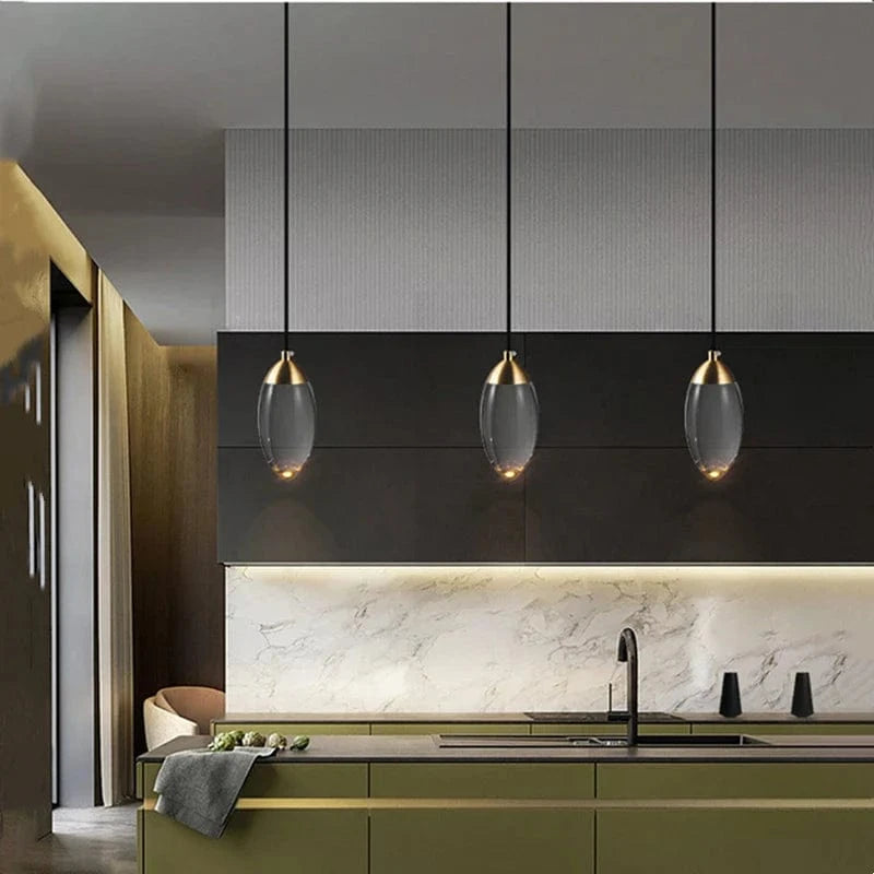 Lustre de salle à manger en cristal K5 de luxe moderne en cuivre salon prestige | Marco Lucetti