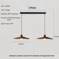 Lustre de salle à manger Nordique Wabi-Sabi | Marco Lucetti 2 têtes L70cm / Lumière chaude 3000K