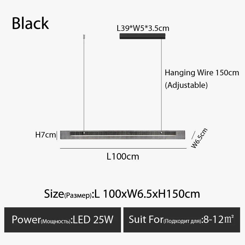 Lustre moderne minimaliste pour salle à manger