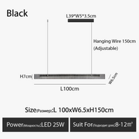 Lustre moderne minimaliste pour salle à manger