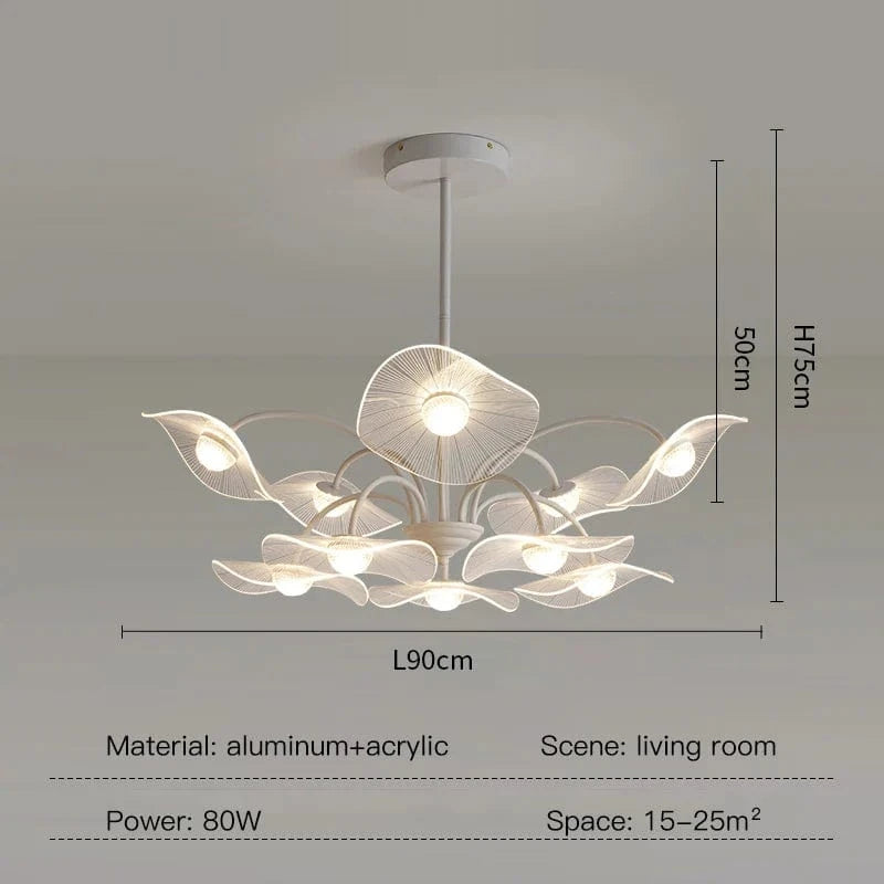 Lustre de salon moderne blanc décor à la maison LED suspendu pour hall chambre Loft salle à manger cuisine | Marco Lucetti Lampe style A-10 / Télécommande