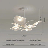 Lustre de salon moderne blanc décor à la maison LED suspendu pour hall chambre Loft salle à manger cuisine | Marco Lucetti Lumière de style A-6 / Télécommande