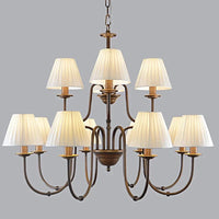 Lustre de style européen et américain en fer forgé pour salon ou salle à manger | Marco Lucetti