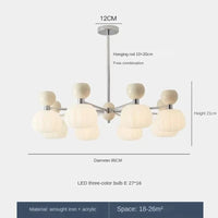 Lustre Décoratif en Acrylique avec Abat-jour Suspendu Créatif - Éclat Design | Marco Lucetti Blanc-16tête