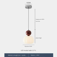 Lustre Décoratif en Acrylique avec Abat-jour Suspendu Créatif - Éclat Design | Marco Lucetti Rouge-1head