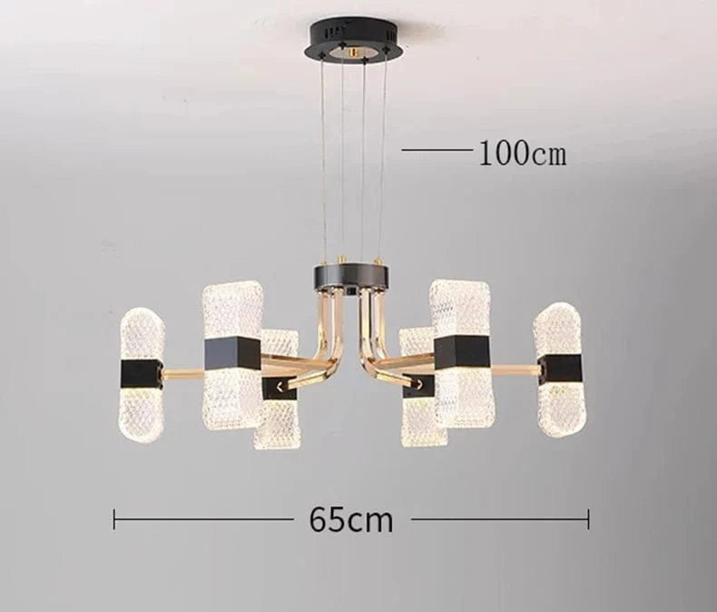 Lustre Décoratif Fantaisie pour un Éclairage Intérieur Élégant | Marco Lucetti 6 têtes / Blanc froid