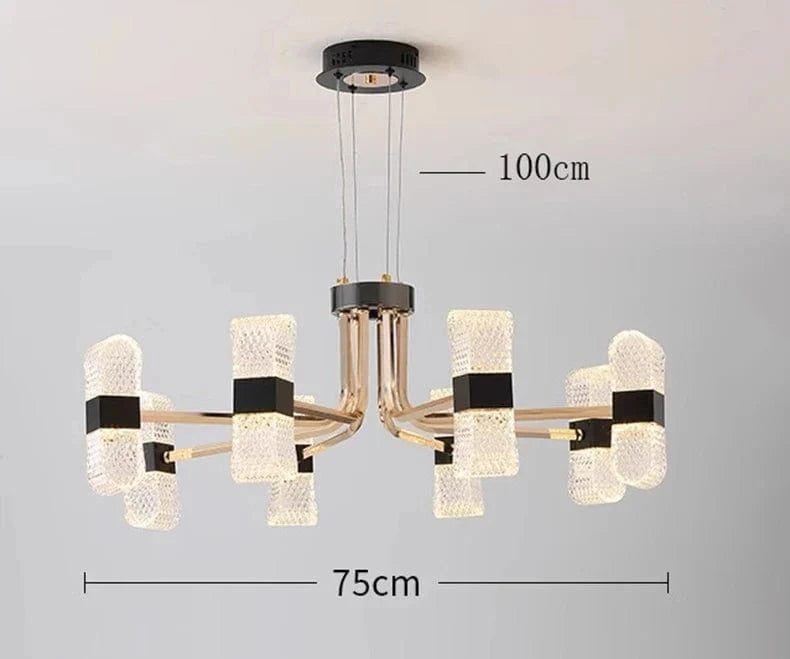 Lustre Décoratif Fantaisie pour un Éclairage Intérieur Élégant | Marco Lucetti 8 têtes / Blanc froid