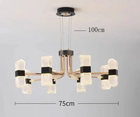 Lustre Décoratif Fantaisie pour un Éclairage Intérieur Élégant | Marco Lucetti 8 têtes / Blanc froid