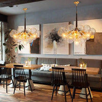 Lustre design à bulles en verre Moderné | Marco Lucetti