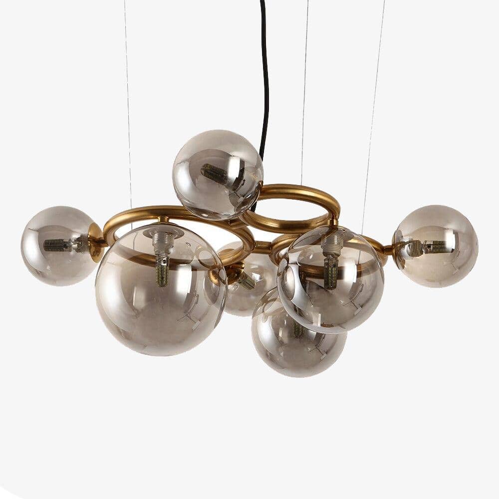 Lustre à LED en verre pour salle à manger