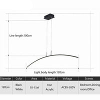 Lustre design à LED en arc de cercle | Marco Lucetti