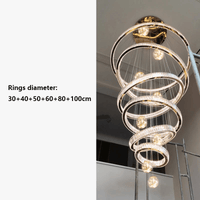 Lustre Design Anneau en Cristal Intelligent pour Décoration Moderne - Éclat Brillant | Marco Lucetti