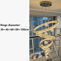 Lustre Design Anneau en Cristal Intelligent pour Décoration Moderne - Éclat Brillant | Marco Lucetti