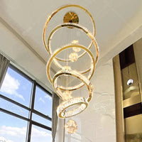 Lustre Design Anneau en Cristal Intelligent pour Décoration Moderne - Éclat Brillant | Marco Lucetti